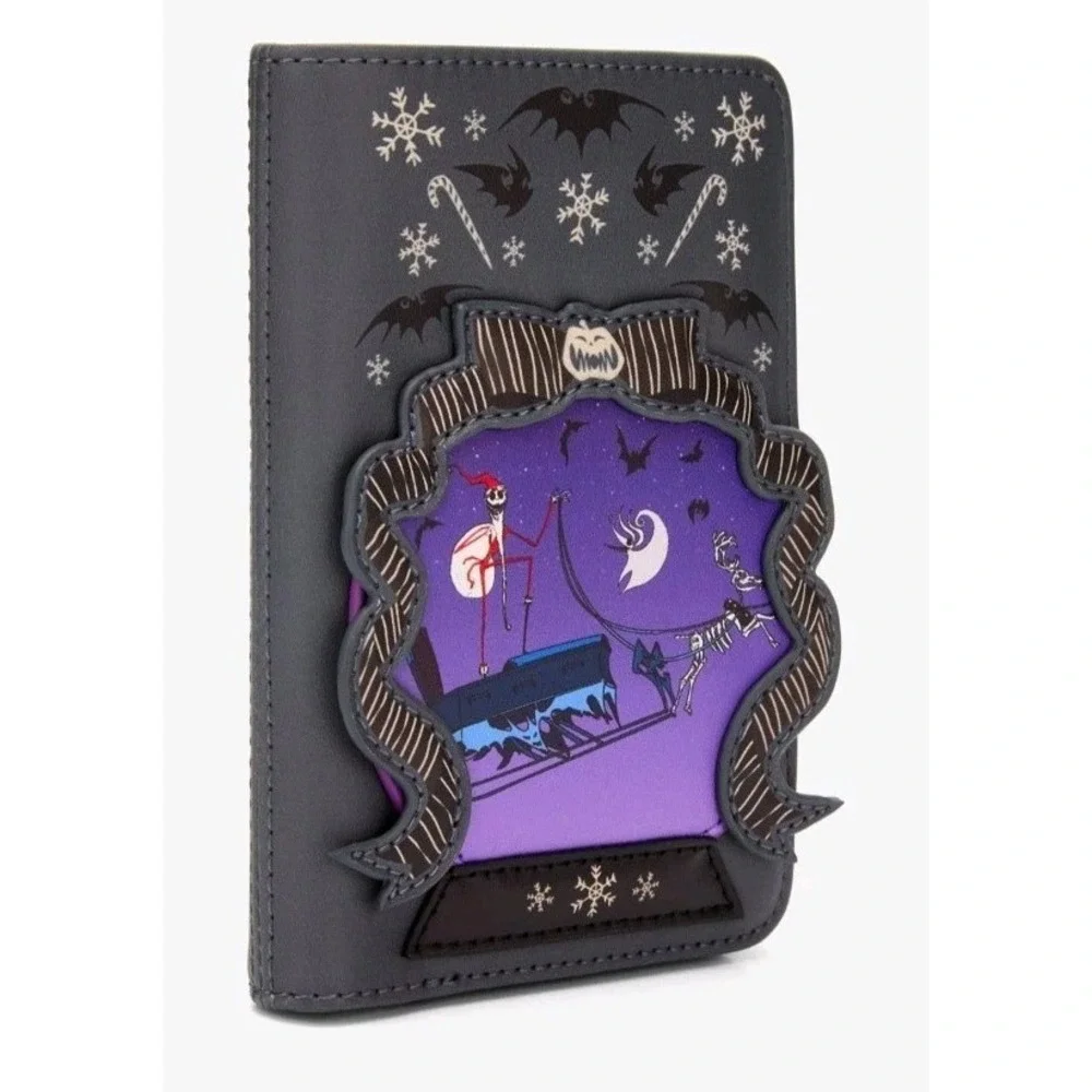 Loungefly Disney Nightmare Before Christmas Jack Snow Globe Glow Backpack WALLET